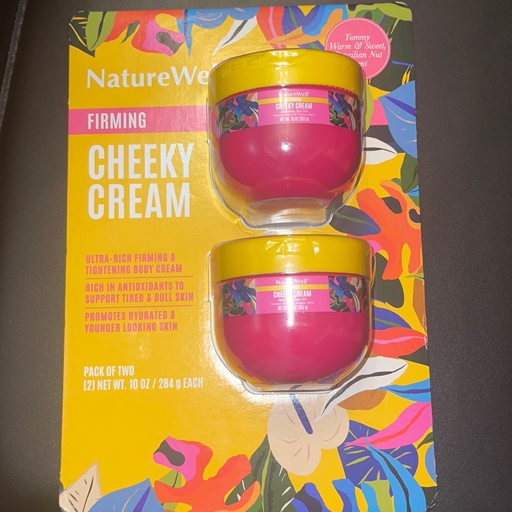 NatureWell Firming Cheeky Cream Brazilian Nut Oil 10oz 2 Pack